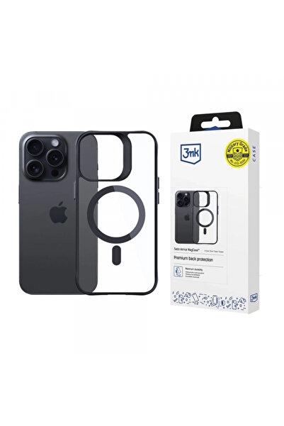 3MK Husa MagSafe pentru Apple iPhone 15 Pro Max, 3MK, Satin Armor, Neagra