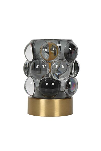Vitale Bologna Gray Led Lantern 9*9*11 cm Ak.Ki0035