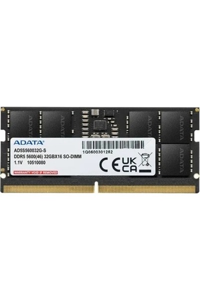 BulutRetail Adata 8Gb Ddr5 5600Mhz Cl46 Pc Ram Ad5S56008G-S (1.1V)