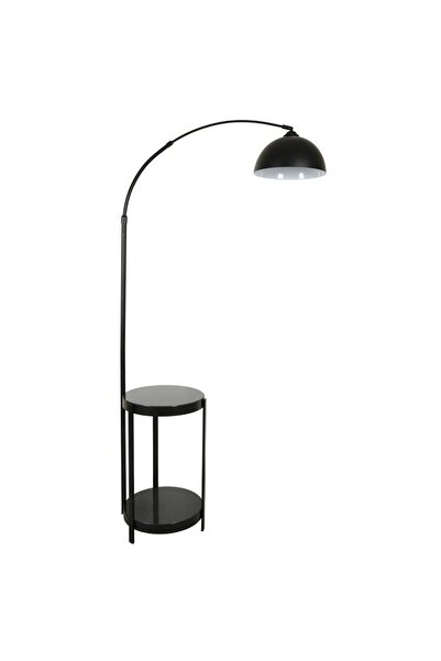 Vitale Light Siyah Sehpalı Deve Boynu Lambader AY.VTFL-0074