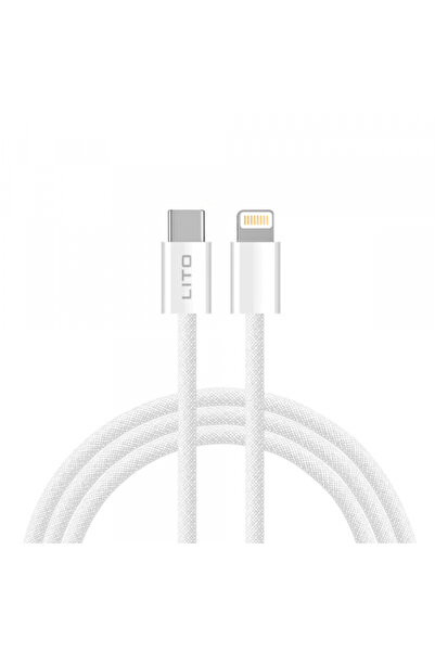 Lito USB-C - Lightning Data and Charging Cable LD04CL, 27W, 2m, White