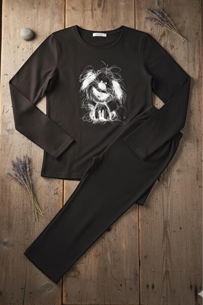 PEMBİŞ HOMEWEAR Women's Pajama Set Bambuuu Transitional -Sezm-01