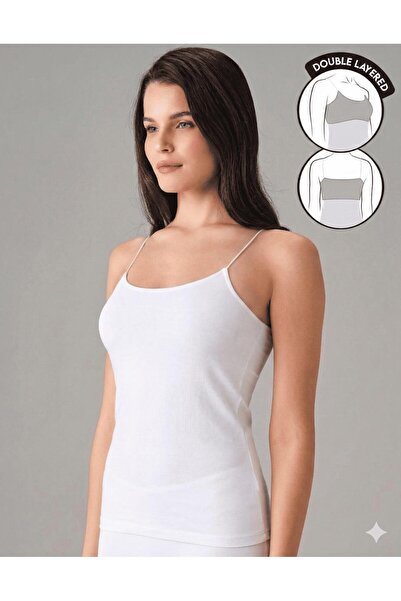 Doreanse 9210 Women's Double Layer Tank Top with String Straps