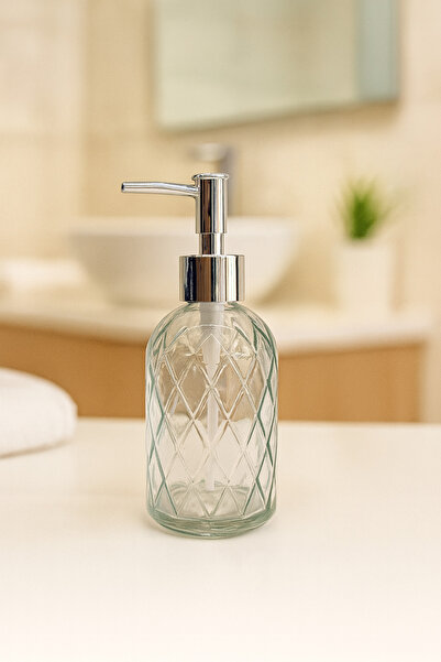 NZR Gümüş kapaklı sıvı sabunluk