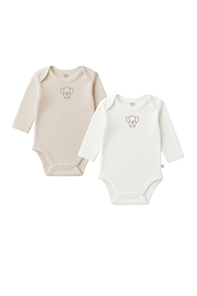 Lilalinda 100% Cotton Baby Bodysuit Set of 2