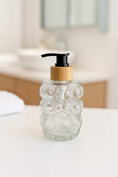 NZR Bambu kapaklı bubble sıvı sabunluk