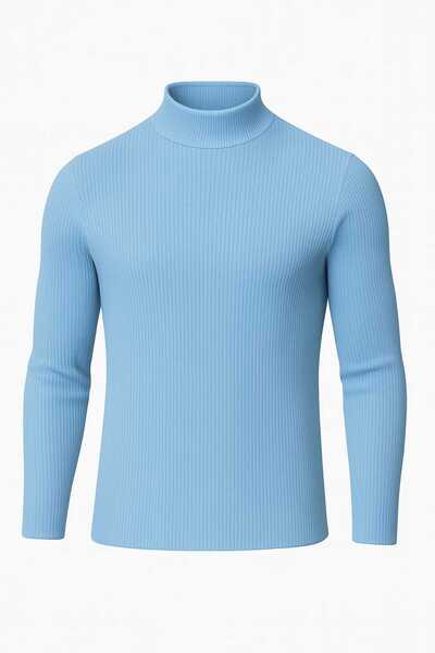 ANATOLIATEKSTILE Unisex Ribbed Suitcase – High Collar, Elastic, Slim Fit Universal size fits S/M