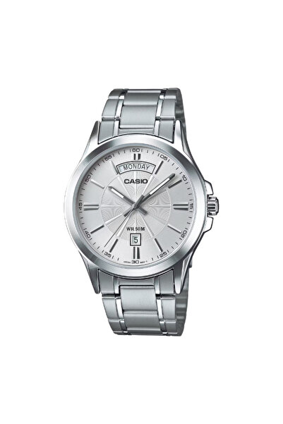 Casio Men's Analog Silver Dial Watch - MTP-1381D-7A