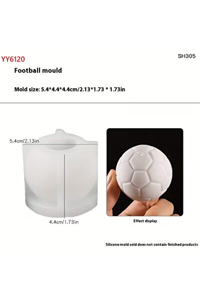 YOYOMOLD Futbol Topu Biblo Mum Silikon Kalıp