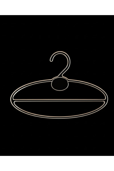 Alivascarf Plastik Şal Eşarp Askısı, Beyaz Şeffaf Renk, 20 Adet, 22x9 cm