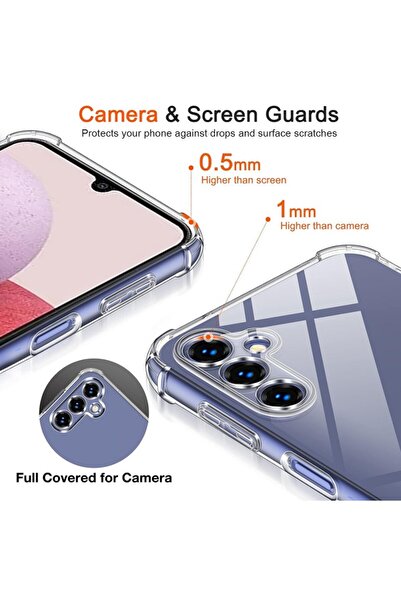 OEM Husa Shockproof Samsung Galaxy A14 4G, A14 5G Transparenta