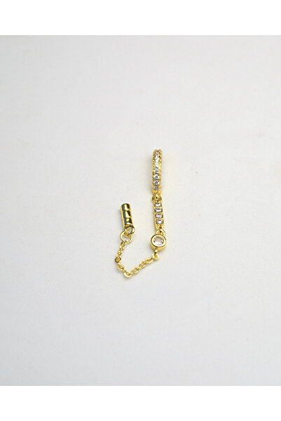 Piercing by Sever ZİNCİR SALLANTILI HALKA ÇELİK PIERCING... ŞEFFAF TAŞLI VE A...