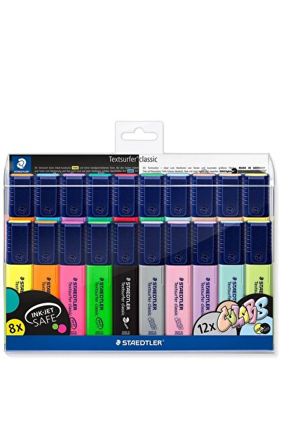 Staedtler Textmarker Textsurfer Classic 364 WP20, 20 buc/set