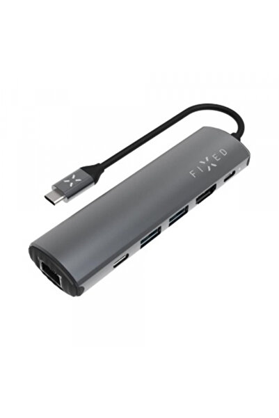 FIXED Hub USB-C Pro, 6in1, Gri