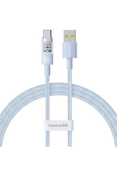 Baseus Data and Charging Cable USB-A - USB-C Gem, 100W, 2m, Blue P10373002311-01