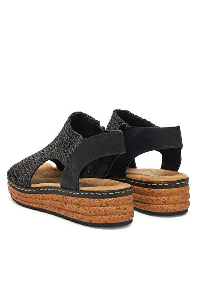 Rieker sandale damă negre 62783-00