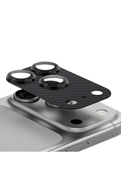 Benks iPhone 17 Pro Max Uyumlu ArmorWarrior Serisi 600D Kevlar Kamera Lens Ko...