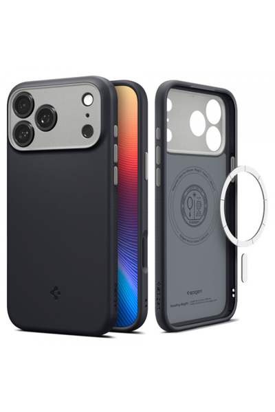 Spigen MagSafe Case for Apple iPhone 17 Pro, Spigen, Caseology Nano Pop, Black