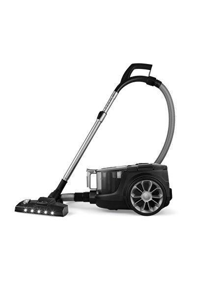 Karaca Vantuz High Force F2 Led Fırçalı Elektrikli Süpürge Black Chrome