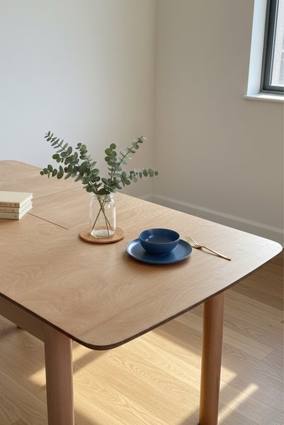 Woodenbend Elena Natural Ahşap 80x120 cm – Açıldığında 80x150 cm,Bohem & İskandinav Tarz Masa