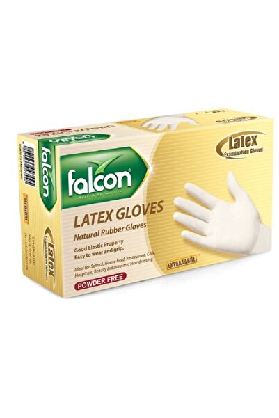 Falcon Powder-Free Latex Gloves, Extra Large Disposable Protective Gloves