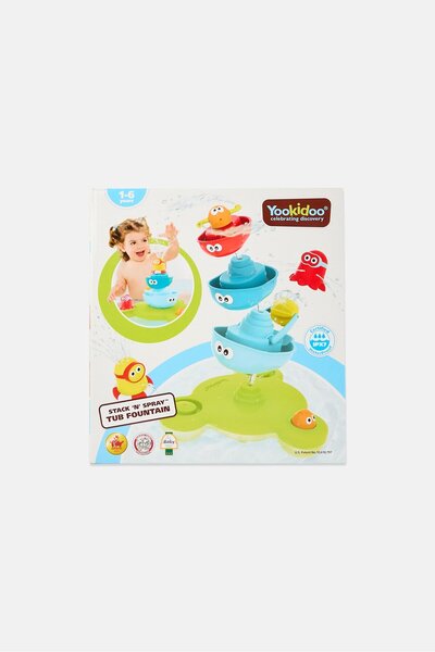 Yookidoo Stack And Spray Stackable Baby Bath Toy