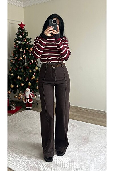 YELZEY BUTİK Premium Full Lycra High Waist Jeans