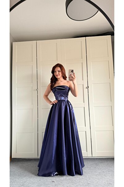 AYŞENUR DİNÇER Cindirella Abiye Lacivert