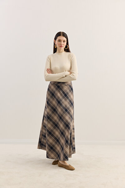 EMNORA Ekose Kloş Etek Taş