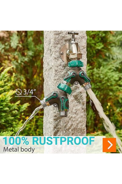 Generic Two-Way Hose Connector with Comfortable Rubber Handle