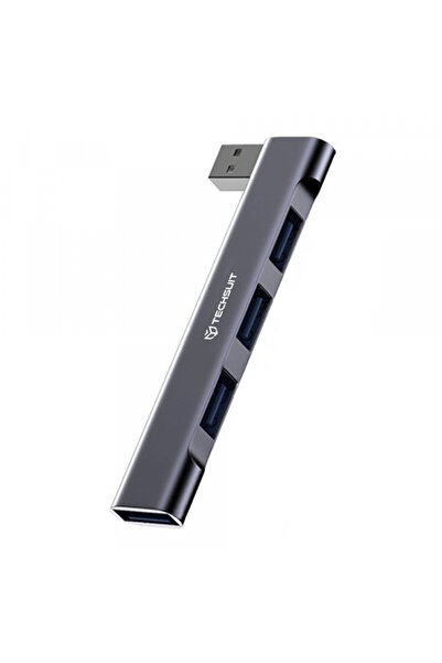 Techsuit Hub USB H14 ZenithDock, 4 în 1, Gri