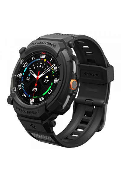 Spigen Rugged Armor Pro Case for Samsung Galaxy Watch8 Classic, Matte Black