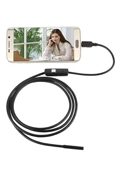 Generic كاميرا منظار داخلي صناعية مقاومة للماء - منظار داخلي مزود بإضاءة LED مقاس 6 مم وشاشة LCD مقاس 4.5 بوصة لفحص الأنابيب/السيارات