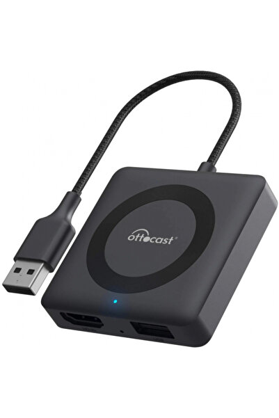 Ottocast Adaptor Carplay / Android Auto Wireless Car TV Mate Max pentru Apple iPhone / Android