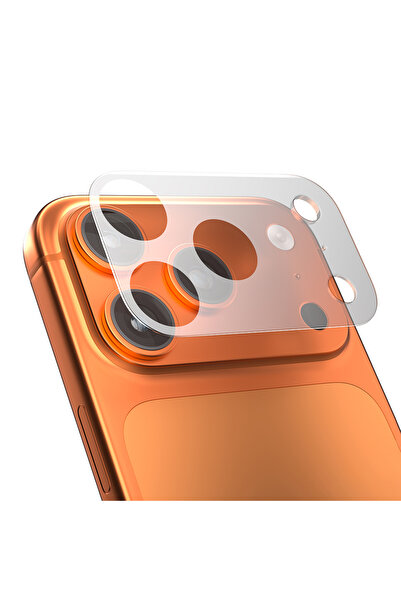 Mohseven iPhone 17 Pro Uyumlu Pet Film Kamera Çerçeve Koruyucu Şeffaf