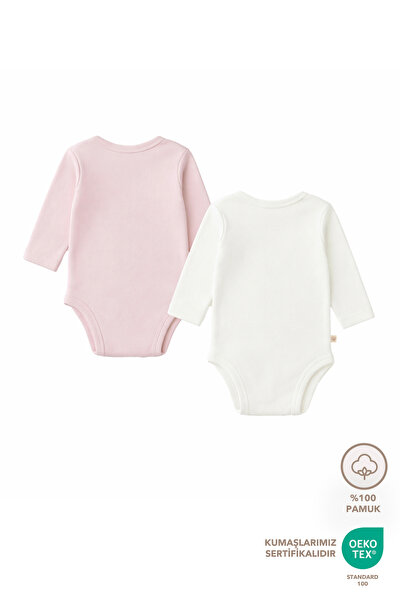 Lilalinda %100 Pamuk Bebek Body 2'li Set