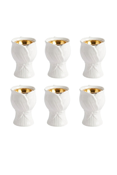 mawfoor Luxury white ceramic incense burner sets with a modern design - 6 pieces