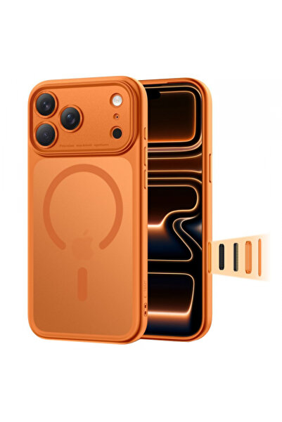 Tech-Protect MagSafe Case for Apple iPhone 17 Pro, Tech-Protect, MagPeak, Orange