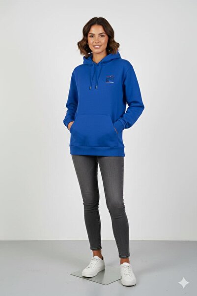 Escetic kapşonlu sweatshirt