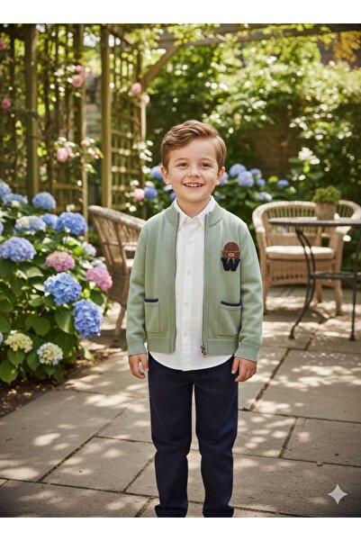 WEENY Комплект за момчета: жилетка, риза и панталони