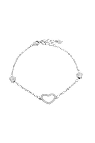 Bijuteria SORELLY Silver Bracelet with Triple Hearts