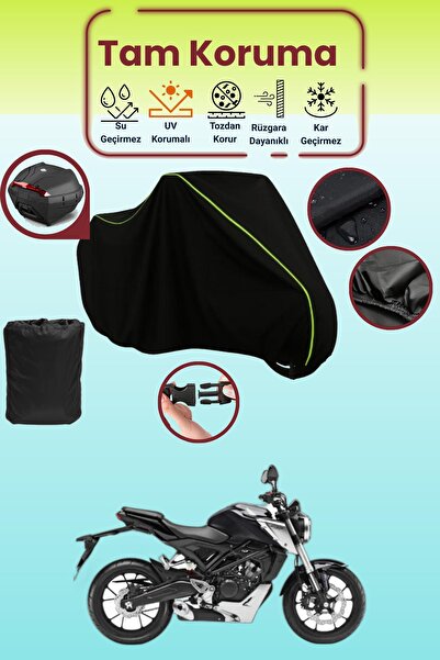 Dokaca Neo حقيبة خلفية باللون الأسود النيون قماش مجدّل متوافقة مع هوندا سي بي...