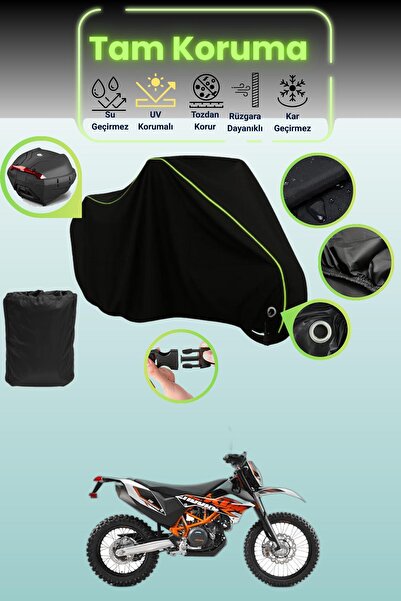 Dokaca Neo حقيبة خلفية وقفل باللون الأسود النيون قماش مجدّل متوافقة مع KTM 69...