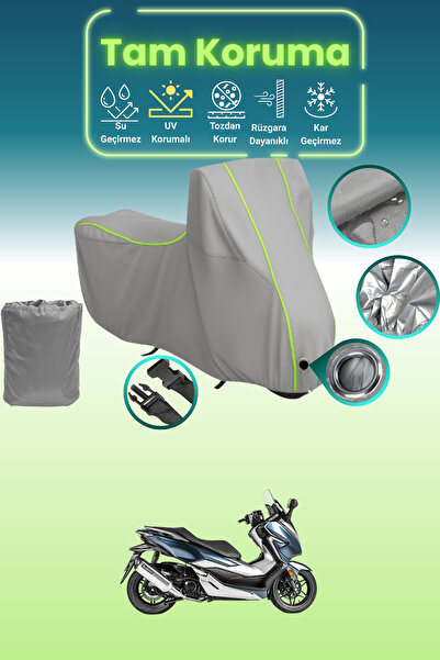 Dokaca Neo غطاء محرك متوافق مع هوندا فورزا قماش مجدّل باللون الرمادي النيون، ...