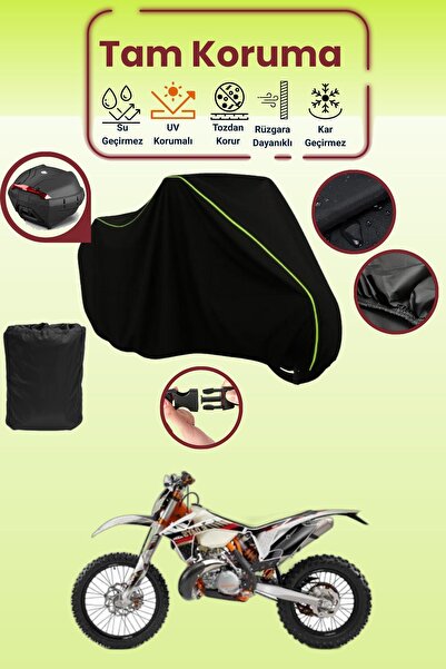 Dokaca Neo حقيبة خلفية باللون الأسود النيون قماش مجدّل متوافقة مع KTM 300 EXC...