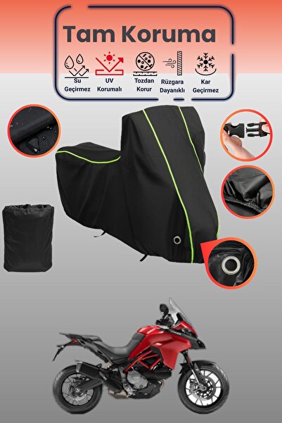 Dokaca Neo غطاء دراجة نارية متوافق مع دوكاتي مولتيسترادا من نوع Black Neon قم...