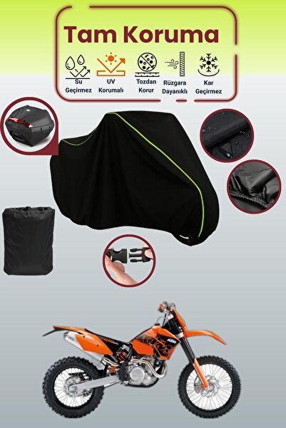 Dokaca Neo حقيبة خلفية باللون الأسود النيون قماش مجدّل متوافقة مع KTM 450 EXC...