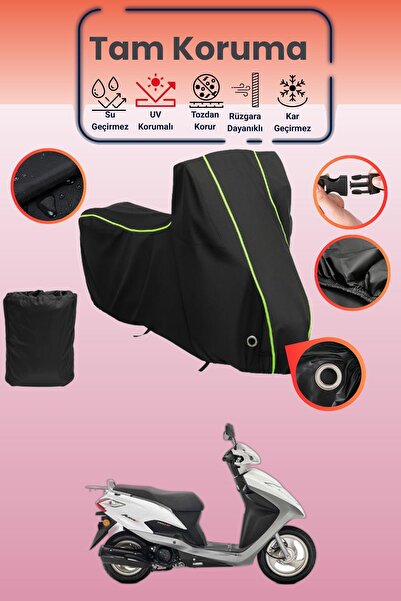 Dokaca Neo غطاء دراجة نارية متوافق مع هوندا أكتيفا قماش مجدّل باللون الأسود ا...