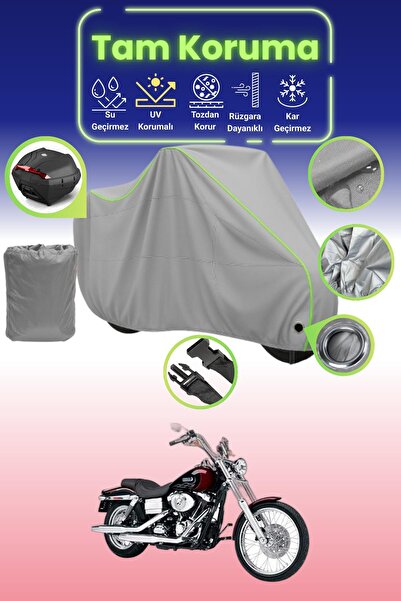 Dokaca Neo حقيبة خلفية رمادية نيون قماش مجدّل متوافقة مع حقيبة هارلي ديفيدسون...