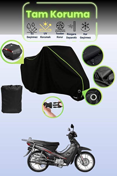 Dokaca Neo قماش دراجة نارية متوافق مع Yuki G.usto 50 باللون الأسود النيون قما...